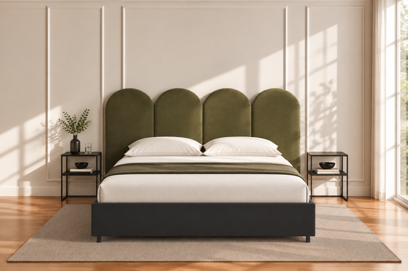 Cama com arrumação